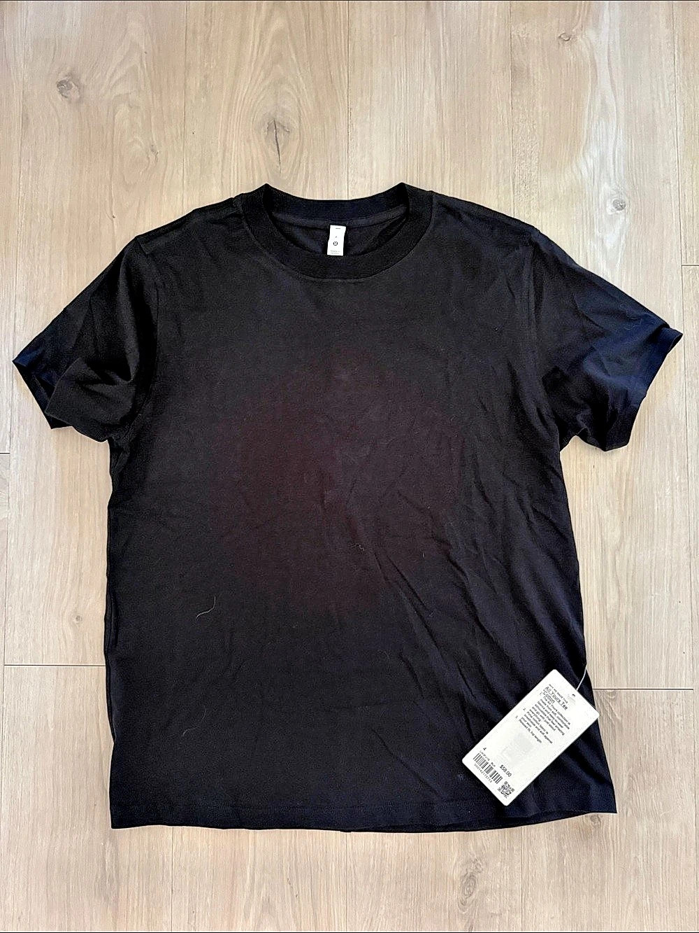 lululemon All Yours Tee *Cotton Black Size 4